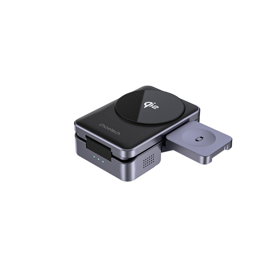15W Qi2 Foldable 3-in-1 Magnetic Wireless Charger Black