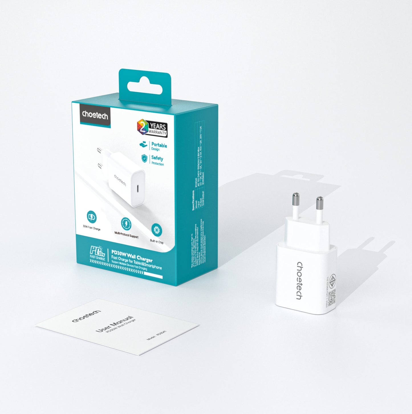 30W USB-C PD Charger – Compact Fast Charging Block