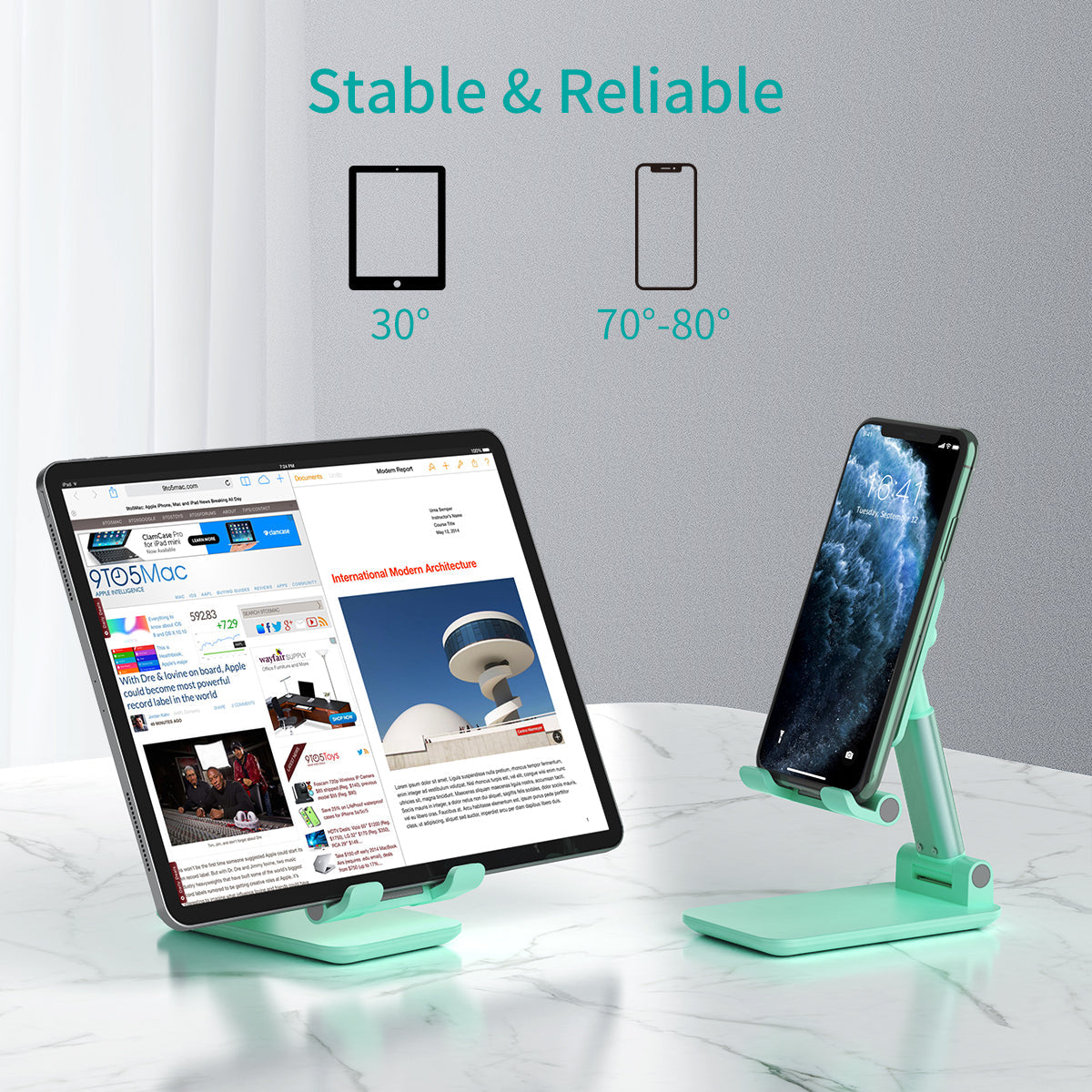 Adjustable Stand – Foldable Holder for Phone & Tablet Use