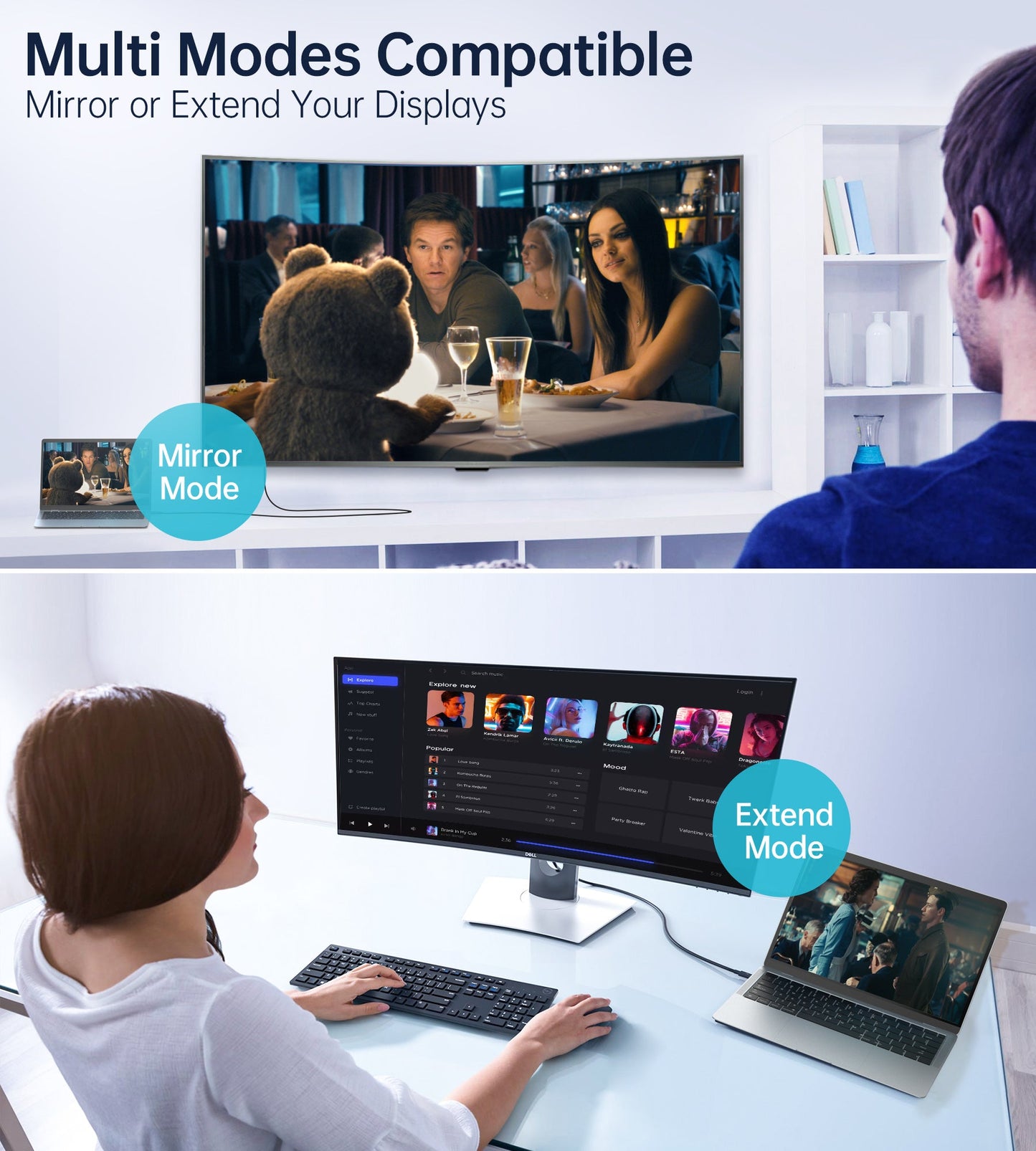 USB-C to DisplayPort Cable – 8K@30Hz, 6ft, Two-Way Support