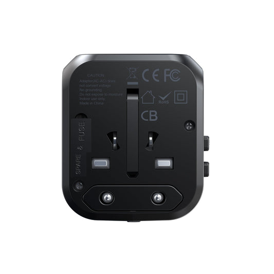 30W PD Wall Charger – 1×USB-C + 3×USB-A, Travel Ready