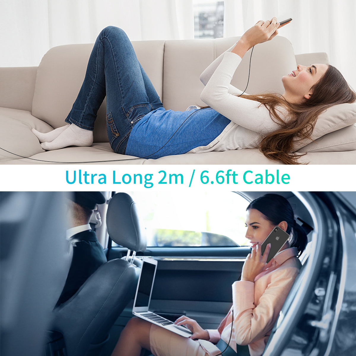 USB-C to L Cable – Fast Charging Cord 2M / 6.6FT Durable
