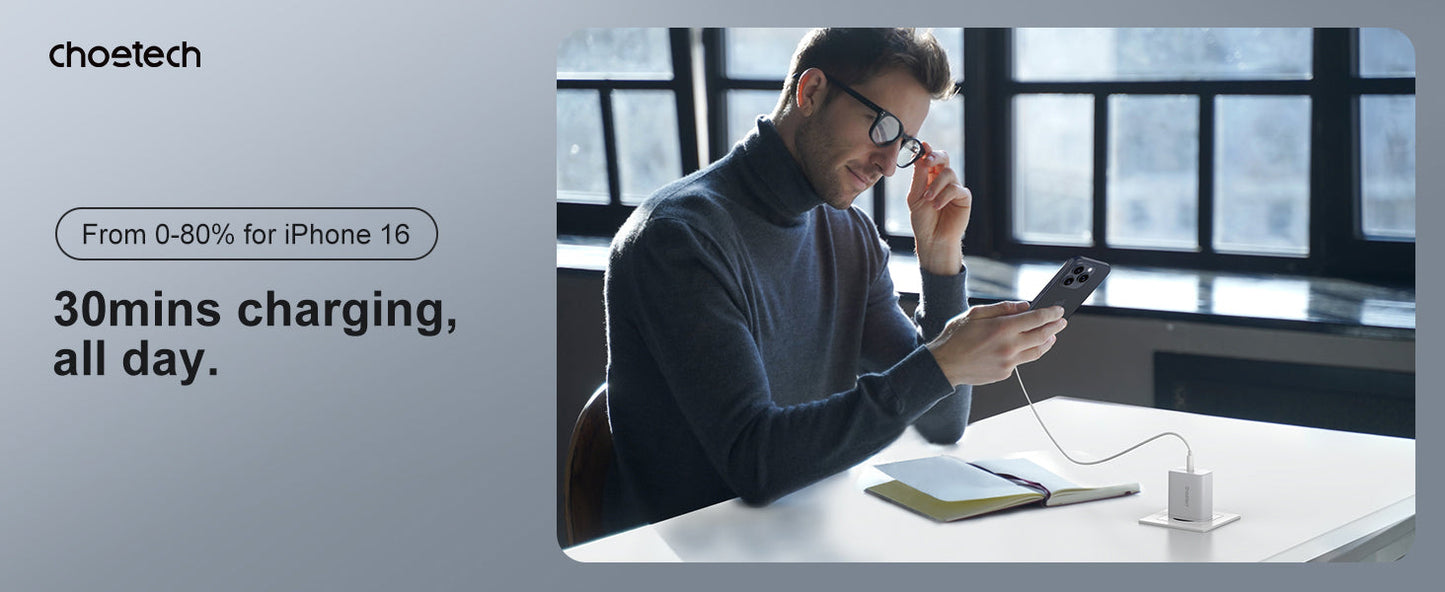 45W PD Fast Charger – Compact USB Charging Block