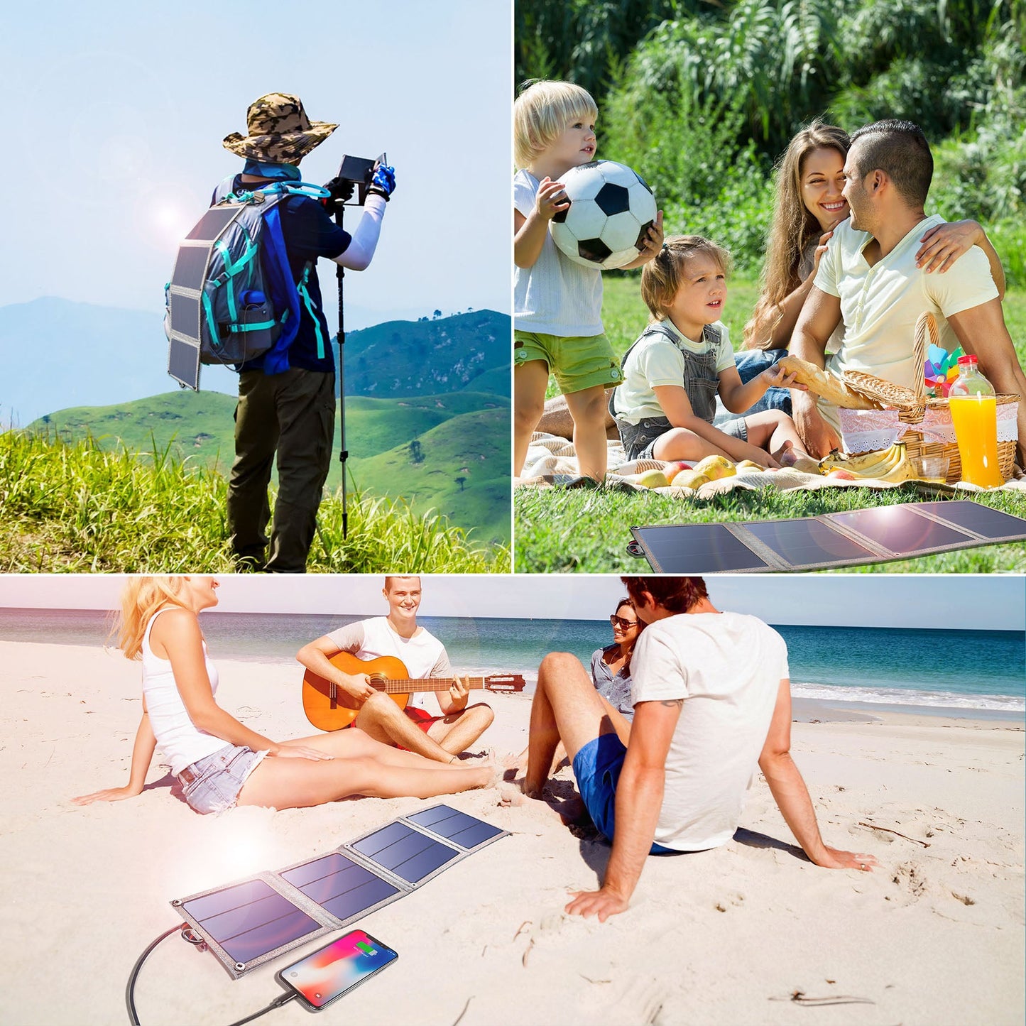 14W Foldable Solar Charger – Portable Panel for Outdoor Use