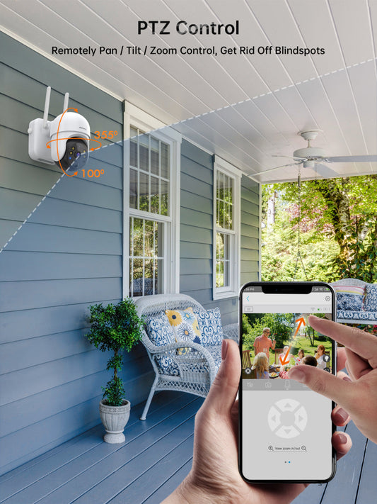 4G Solar PTZ Camera – 3MP/4MP, Motion Alert, Outdoor Use