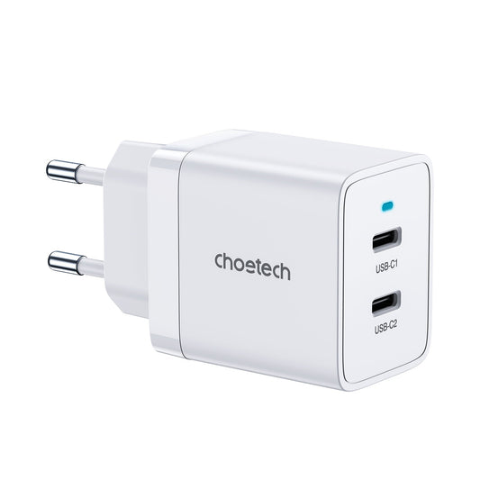 40W Dual USB‑C PD Wall Charger – Fast Charge Adapter