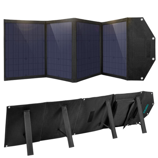 100W Foldable Solar Charger – USB Output for Outdoor Use