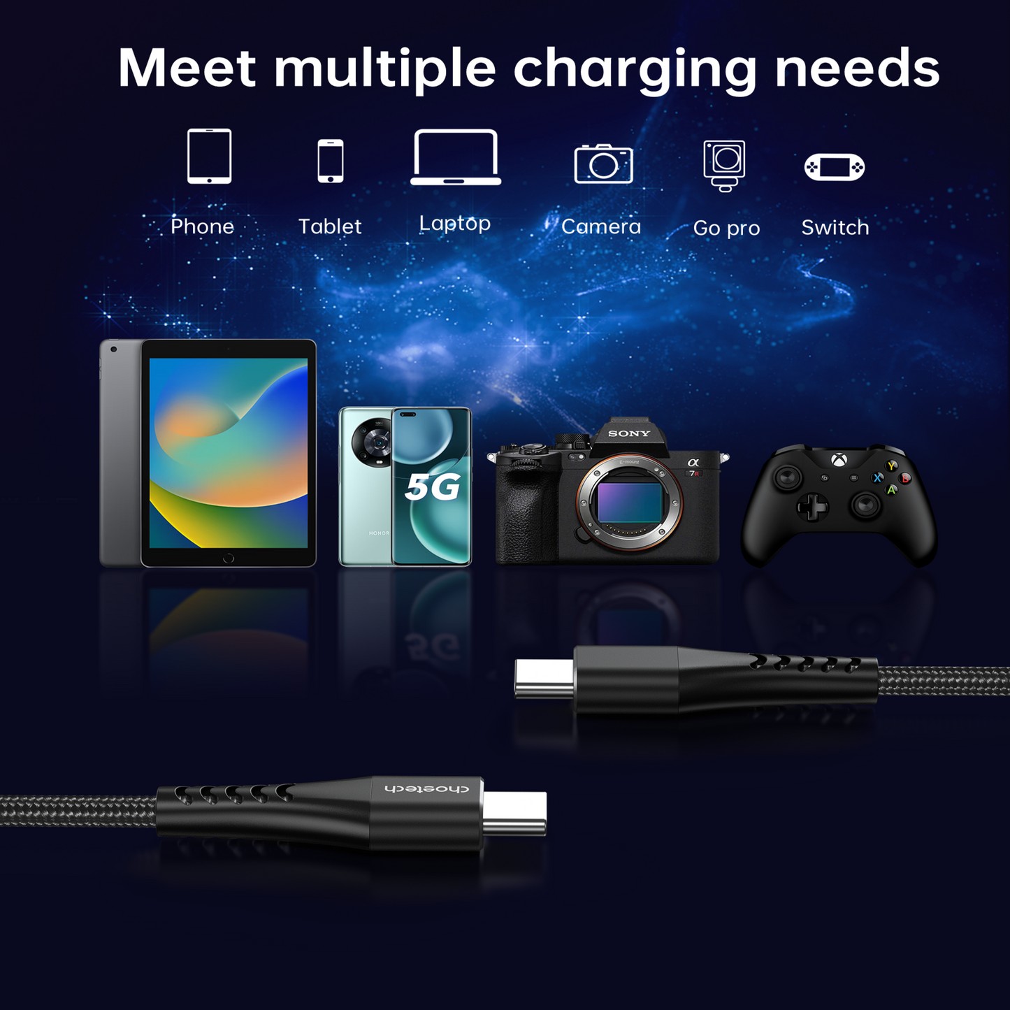 240W USB-C to USB-C Cable – PD3.1 Fast Charging