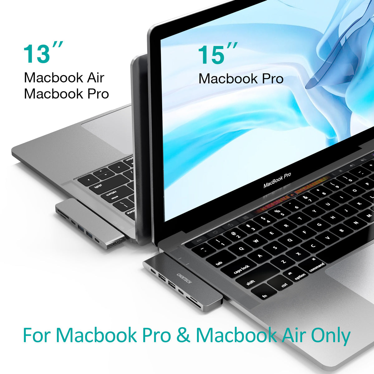 7-in-2 USB-C Multiport Adapter – Compact Hub for Laptop Use