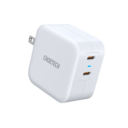 CHOETECH 40W Dual Fast USB C Charger 2-Port 20W PD 3.0 with Foldable Plug for iPhone 12 Pro Max/mini/11/SE,Galaxy, iPad Pro, AirPods, Nintendo Switch CHOETECH