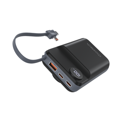 20000mAh Wireless Power Bank – 22.5W, USB-C, LED, for iPhone/Qi