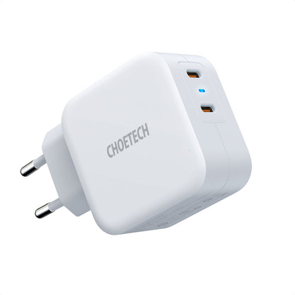 CHOETECH 40W Dual Fast USB C Charger 2-Port 20W PD 3.0 with Foldable Plug for iPhone 12 Pro Max/mini/11/SE,Galaxy, iPad Pro, AirPods, Nintendo Switch CHOETECH