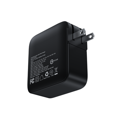 100W GaN Wall Charger – 3C1A USB Fast Charging, US Plug