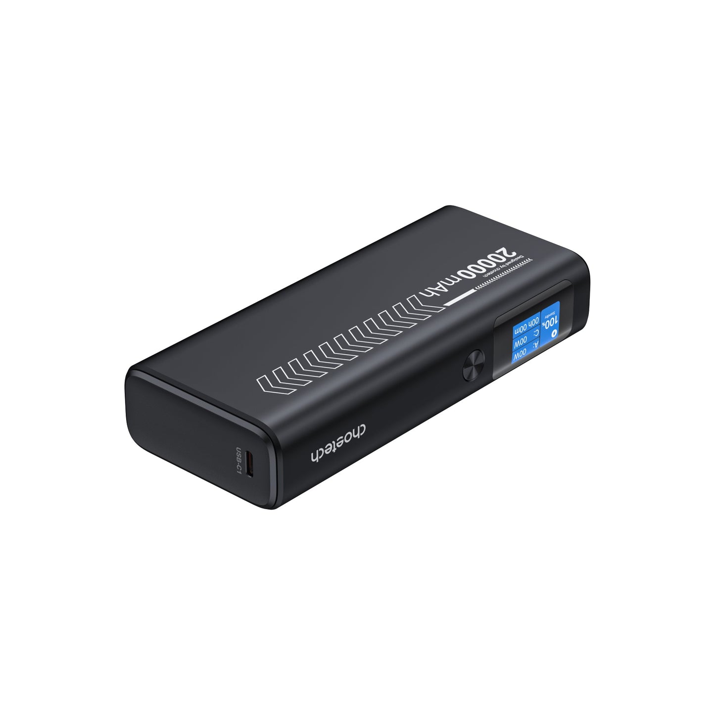 20000mAh Power Bank – 130W PD, 2C1A Ports, Black
