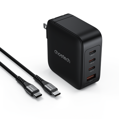140W GaN PD Charger – 4-Port USB-C Fast Charging Block