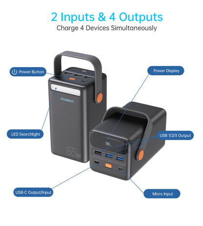 50000mAh Power Bank – High-Capacity Portable Charger