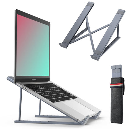 Foldable Laptop Stand – Adjustable, Portable Design, Grey