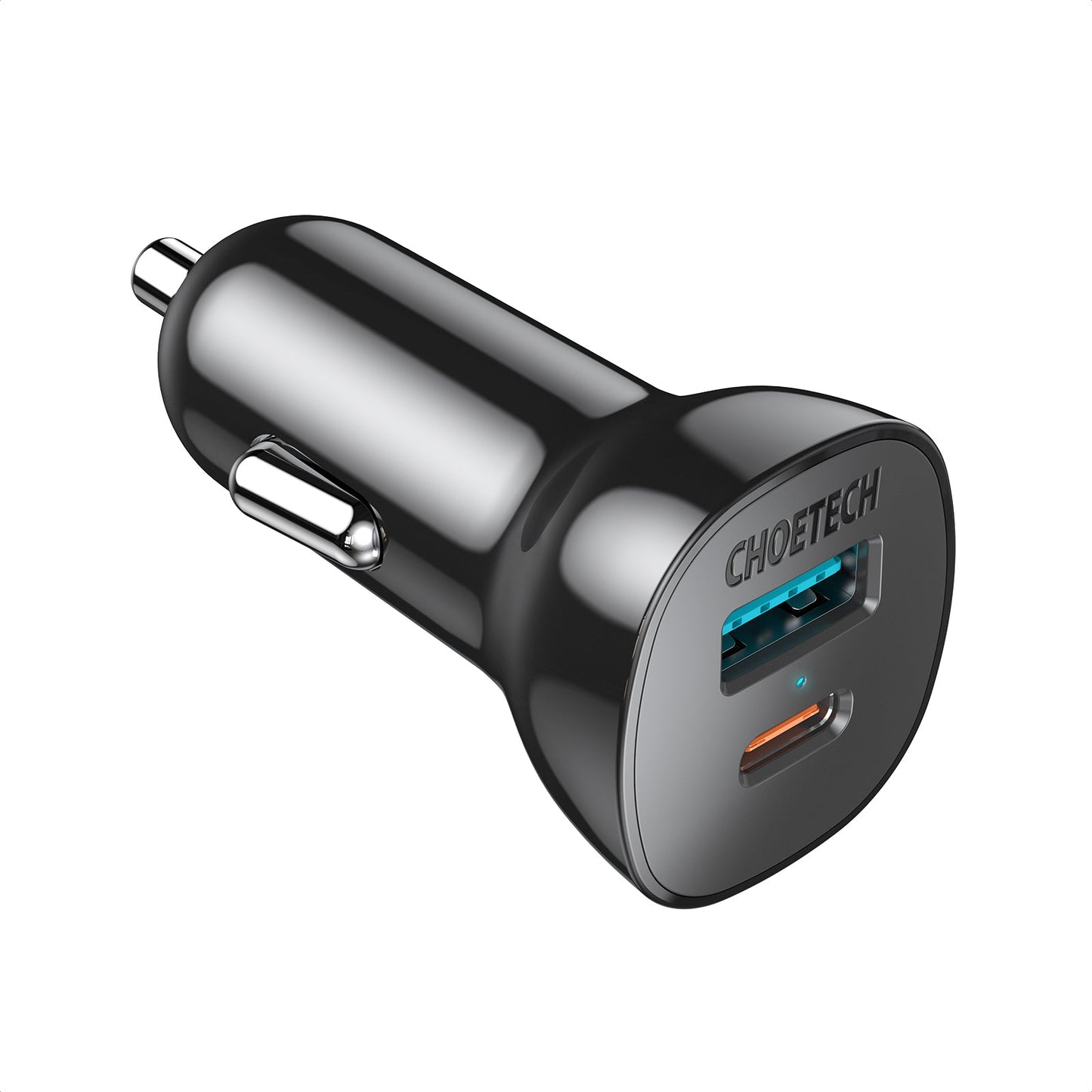 38W Car Charger – Dual QC3.0 + PD20W Fast Charging Ports