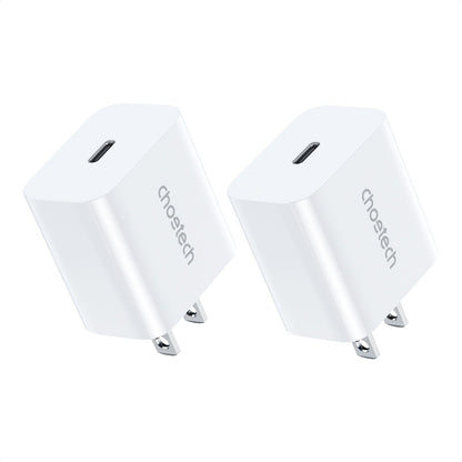 USB C Charger PD 20W Type C Wall Adapter 2 Pack Charger