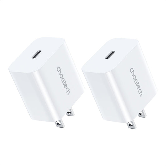 USB C Charger PD 20W Type C Wall Adapter 2 Pack Charger