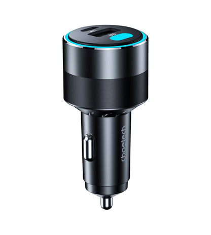 130W Dual USB-C & USB-A Car Charger – Fast Charge