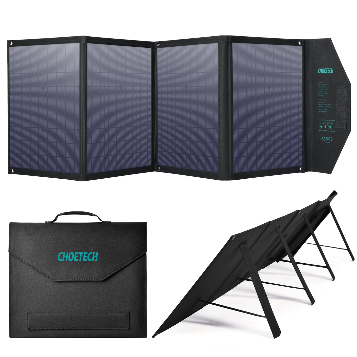 80W Foldable Solar Charger – Portable Panel for Outdoor Use