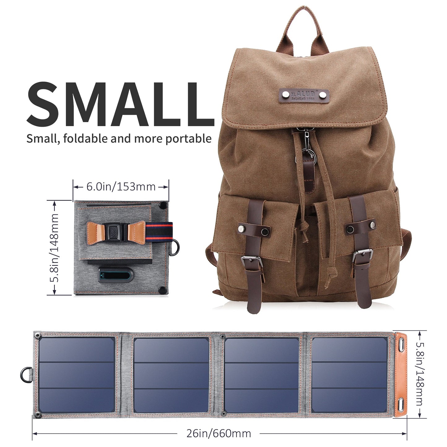 14W Foldable Solar Charger – Portable Panel for Outdoor Use