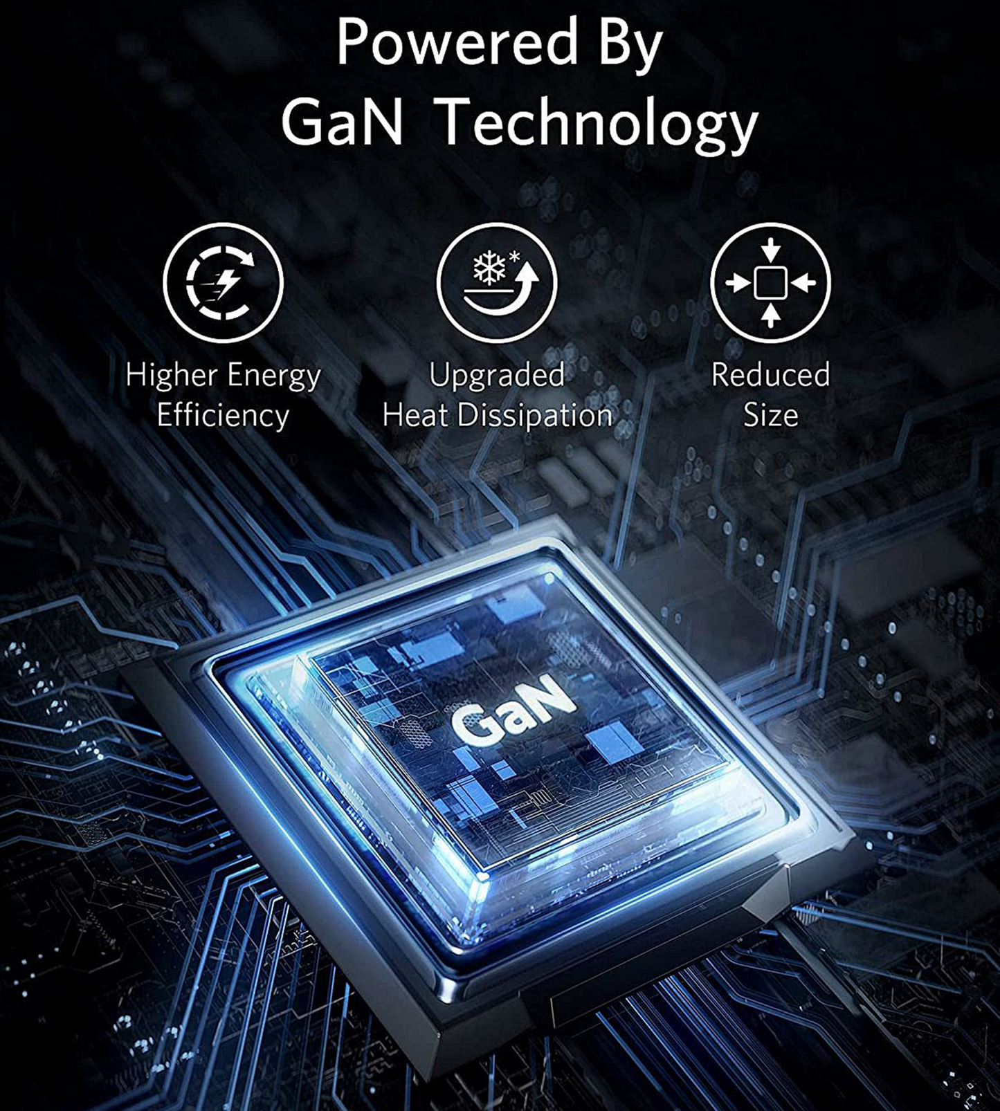 70W GaN Wall Charger – 3×USB‑C + USB‑A Fast Charging