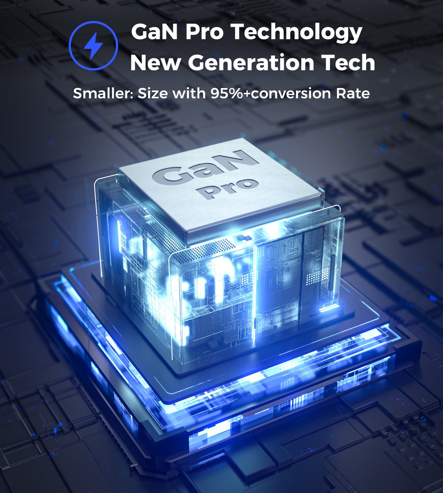 65W GaN Power Strip – USB Fast Charging Hub, Black