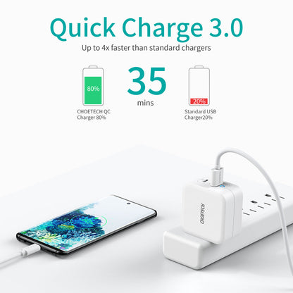 65W GaN PD Charger – Dual USB-C Ports, Foldable Fast Adapter