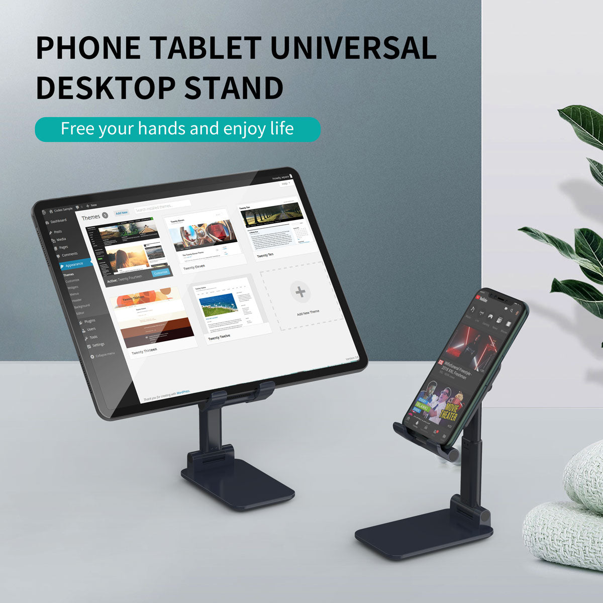 Adjustable Stand – Foldable Holder for Phone & Tablet Use