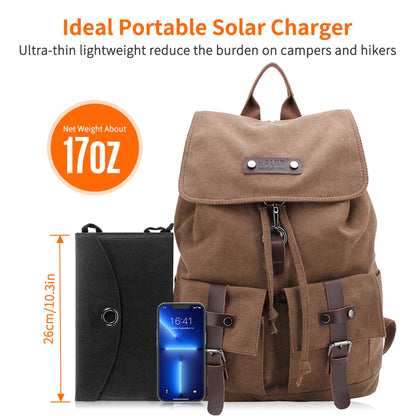 19W Foldable Solar Charger – Portable USB Panel for Outdoors