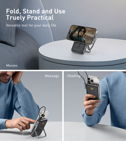10000mAh 20W Magnetic Power Bank – Stand & Display