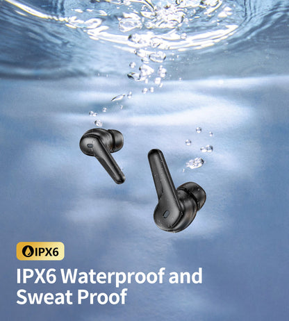 TWS Earbuds – ANC+ENC, 4-Mic, Touch Control, Rotating Case