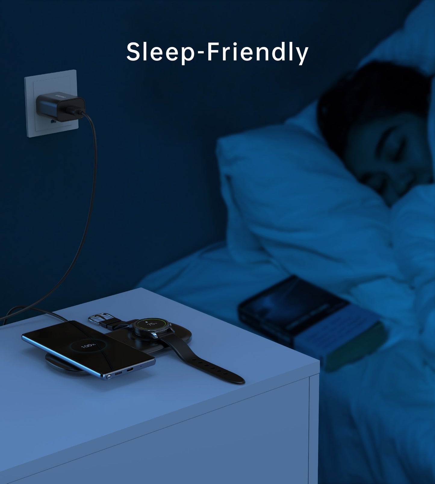 Fast Wireless Charging Pad – 15W Qi Fast Charger, Slim