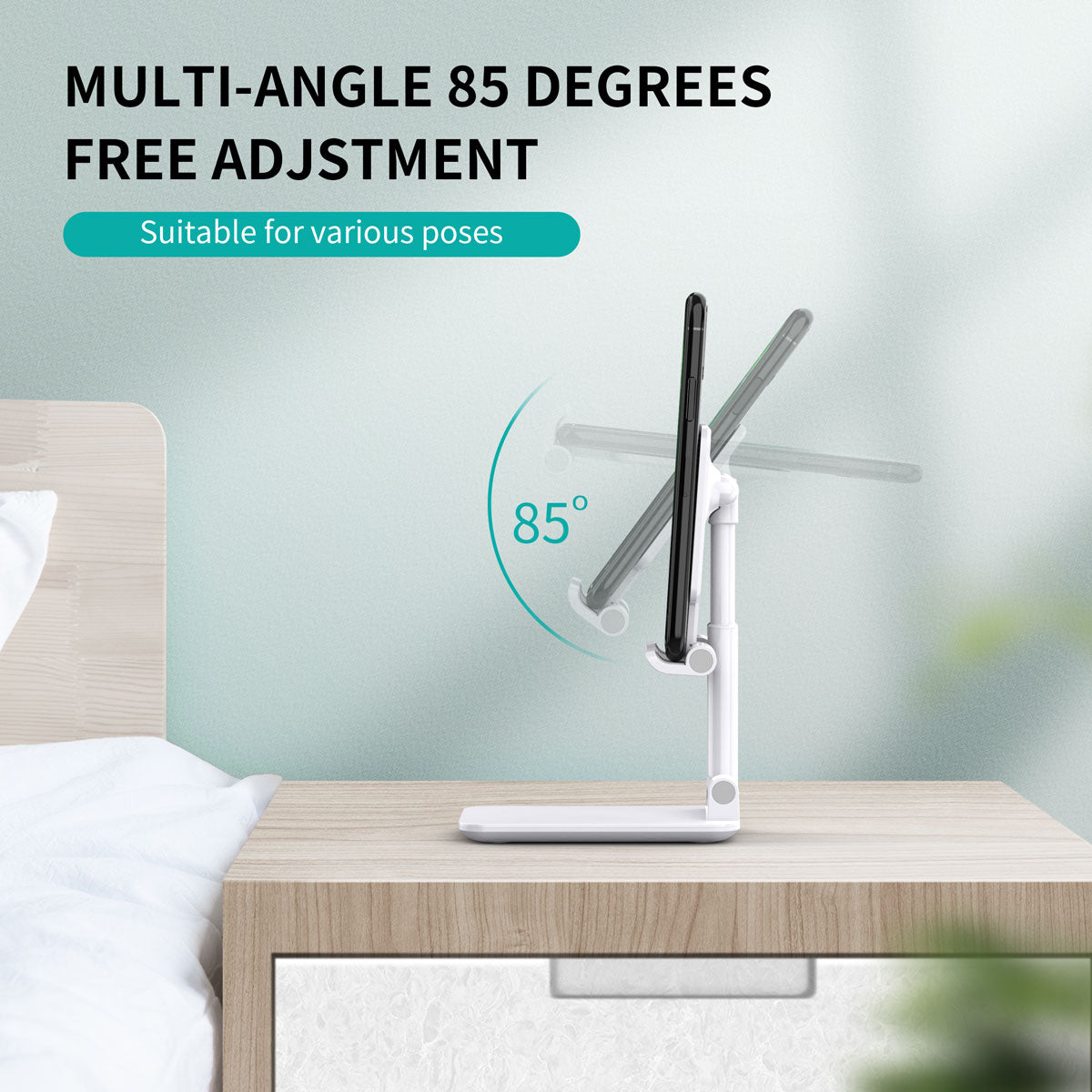 Adjustable Stand – Foldable Holder for Phone & Tablet Use