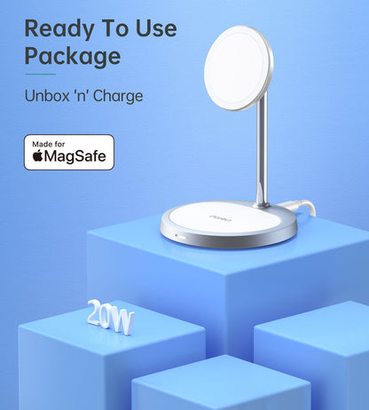 2-in-1 Magnetic Wireless Charger Stand – for iPhone 12–14