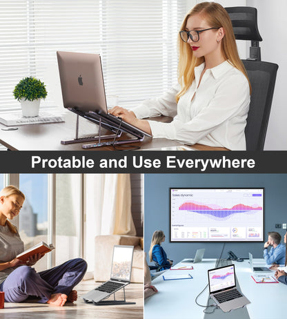 7-in-1 USB-C Hub Stand – HDMI, USB Ports, Compact Dock