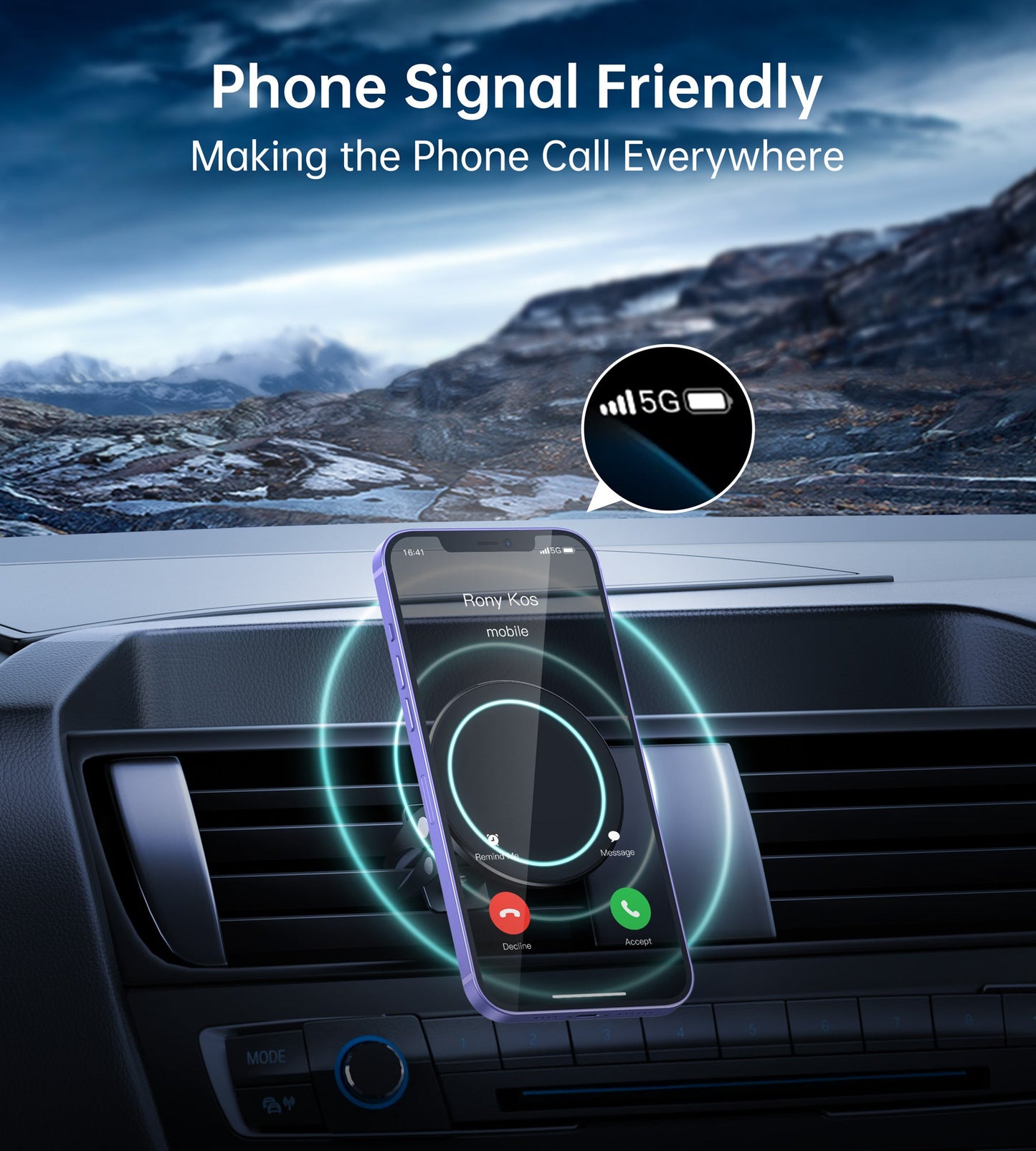 Magnetic Car Phone Mount – Air Vent Holder for Smartphones
