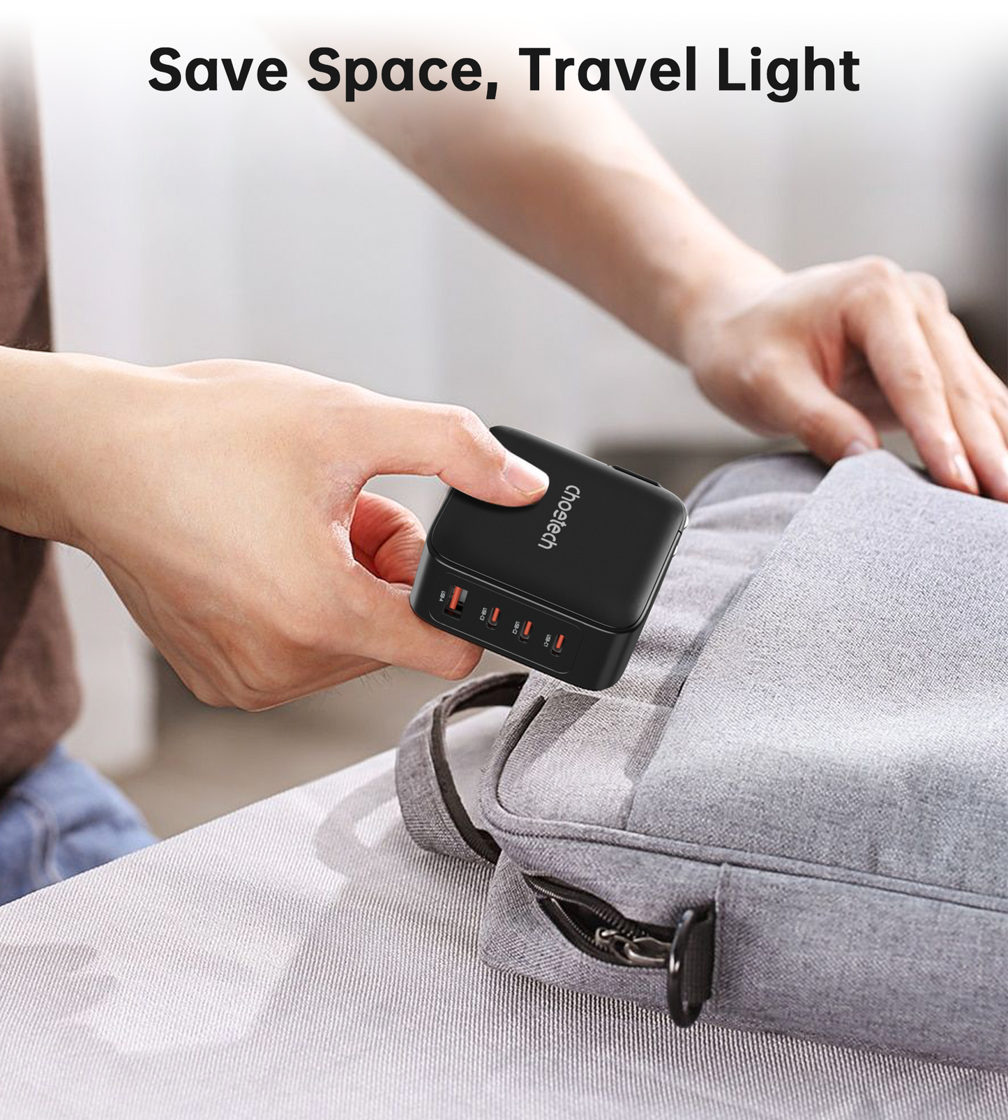 100W GaN PD Charger – 4-Port Fast USB Charging Block