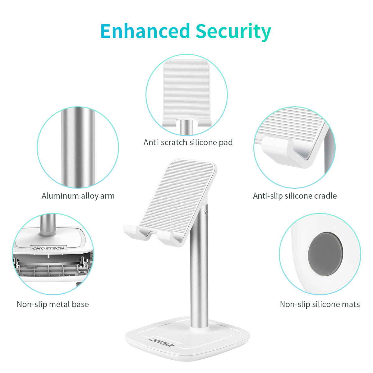 Adjustable Phone Stand – Foldable Holder for Desk Use