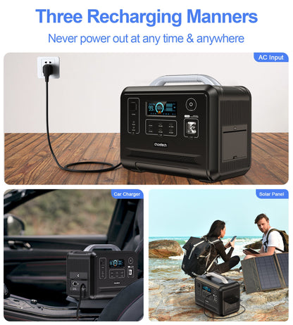 1200Wh Bidirectional Power Station – Portable Fast Charging