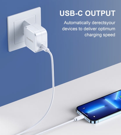 45W USB-C Wall Charger – Compact PD Fast Charging Adapter