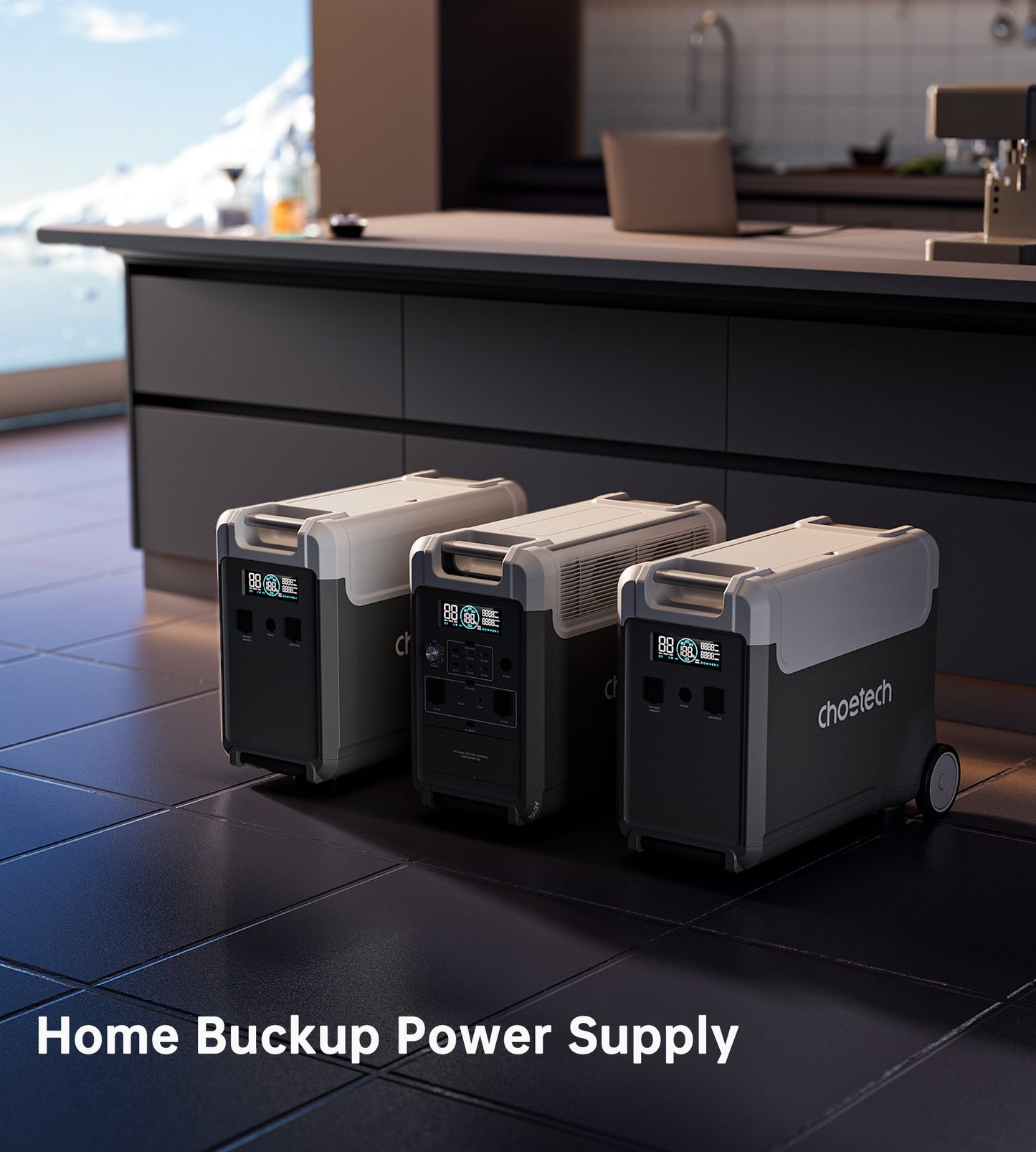 3600W Portable Power Station – 3840Wh, Dual Battery Packs