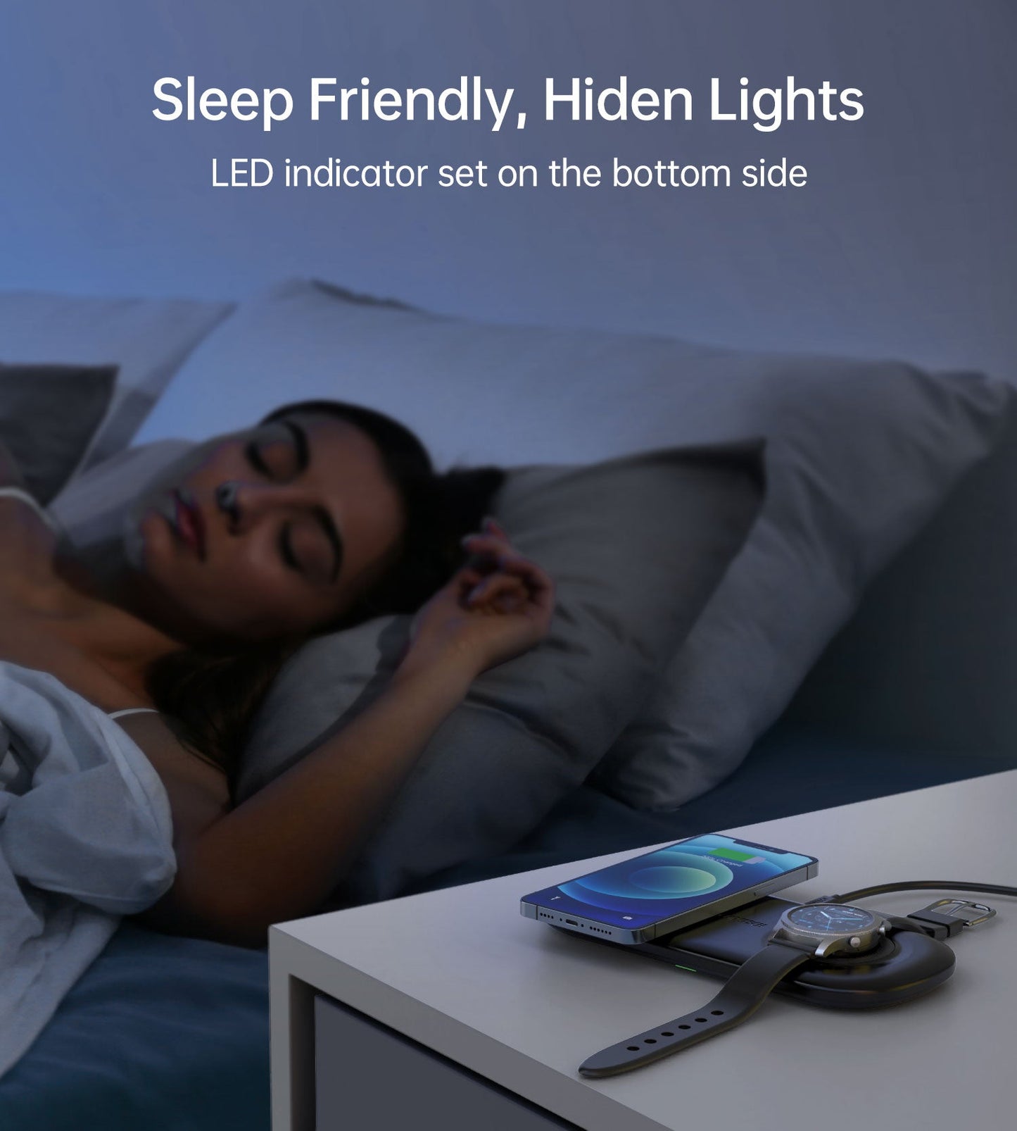 Fast Wireless Charging Pad – 15W Qi Fast Charger, Slim