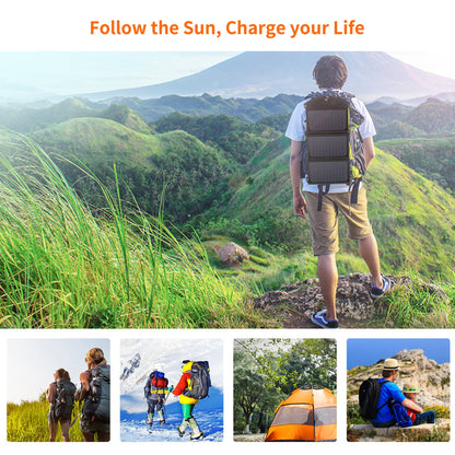 19W Foldable Solar Charger – Portable USB Panel for Outdoors