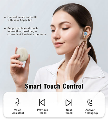 Mini TWS Earbuds – Bluetooth 5.3 Low Energy Chip Inside