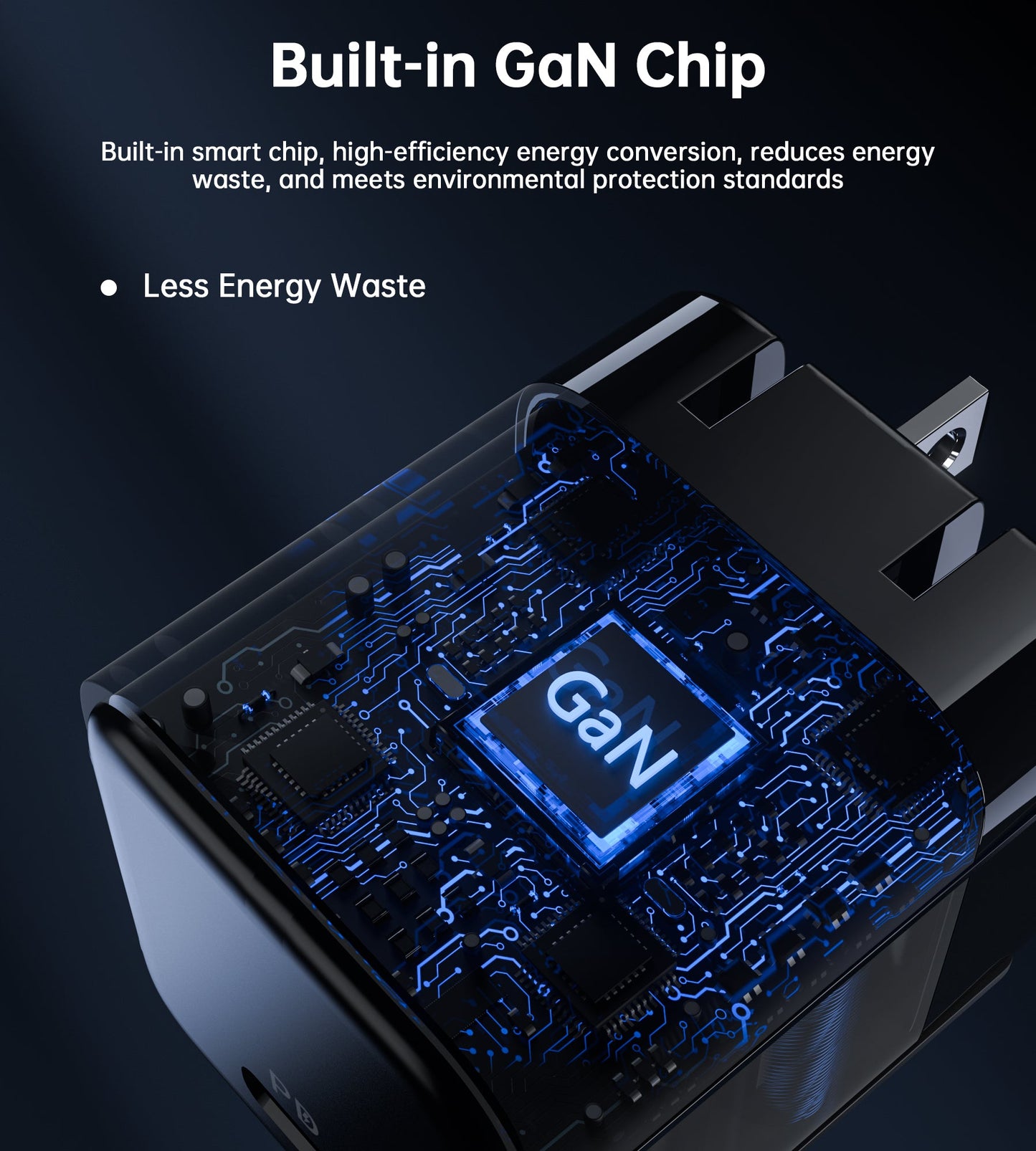 30W GaN PD Charger – Foldable Plug, USB-C for Phones/Tablets