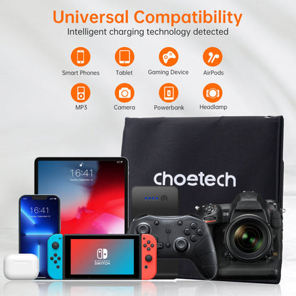 22W Foldable Solar Charger – Portable USB Panel for Outdoor