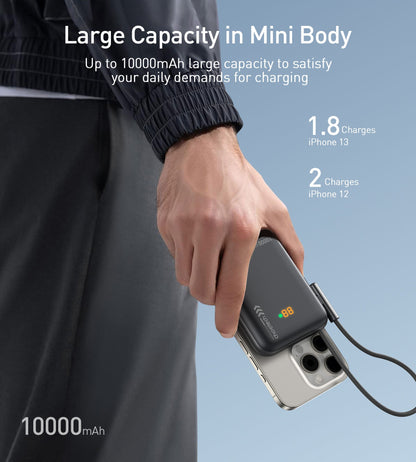 10000mAh 20W Magnetic Power Bank – Stand & Display